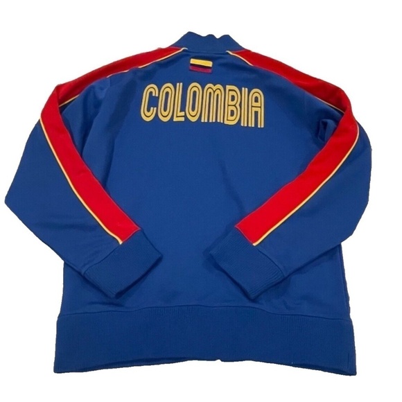 Le Coq Sportif VTG Mens Columbian Team Soccer Jacket; Blue/Red/Yellow; Size S - Picture 1 of 10